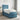 Pat boxspring cu saltea albastru 90 x 200 cm Catifea