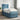 Pat boxspring cu saltea albastru 90 x 200 cm Catifea