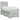 Pat boxspring cu saltea Gri deschis 100 x 200 cm Catifea
