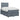 Pat boxspring cu saltea Gri închis 120 x 190 cm Catifea