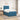 Pat boxspring cu saltea albastru 120 x 190 cm Catifea