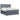 Pat boxspring cu saltea Gri închis 140 x 200 cm Catifea