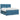 Pat boxspring cu saltea albastru 140 x 200 cm Catifea
