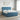 Pat boxspring cu saltea albastru 140 x 200 cm Catifea