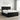 Pat boxspring cu saltea cu headboard Negru 200 x 200 cm Catifea
