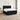 Pat boxspring cu saltea Negru 180 x 200 cm Țesătură