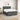 Pat boxspring cu saltea Gri închis 200 x 200 cm Țesătură