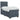 Pat boxspring cu saltea Gri închis 80 x 200 cm Catifea