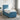 Pat boxspring cu saltea albastru 80 x 200 cm Catifea