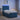 Pat boxspring cu saltea albastru 90 x 200 cm Catifea