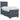 Pat boxspring cu saltea Gri închis 90 x 200 cm Catifea