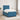 Pat boxspring cu saltea albastru 120 x 200 cm Catifea