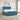 Pat boxspring cu saltea albastru 200 x 200 cm Catifea