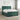 Pat boxspring cu saltea Verde închis 200 x 200 cm Catifea