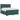Pat boxspring cu saltea Verde închis 200 x 200 cm Catifea