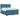 Pat boxspring cu saltea albastru 200 x 200 cm Catifea