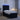 Pat boxspring cu saltea cu benzi LED Negru 80 x 200 cm Țesătură