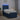 Pat boxspring cu saltea albastru 80 x 200 cm Țesătură