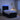 Pat boxspring cu saltea cu benzi LED Negru 80 x 200 cm Țesătură