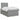 Pat boxspring cu saltea Gri deschis 120 x 190 cm Țesătură