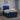 Pat boxspring cu saltea albastru 120 x 190 cm Țesătură