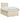 Pat boxspring cu saltea cu benzi LED Crem 120 x 200 cm Țesătură