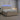 Pat boxspring cu saltea cu benzi LED Crem 140 x 190 cm Țesătură