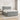 Pat boxspring cu saltea Gri deschis 200 x 200 cm Țesătură