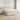 Pat boxspring cu saltea cu benzi LED Crem 200 x 200 cm Țesătură