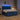 Pat boxspring cu saltea albastru 200 x 200 cm Țesătură