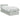 Pat ottoman cu saltea Gri deschis 100 x 200 cm Catifea