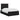 Pat ottoman cu saltea cu headboard Negru 120 x 200 cm Țesătură