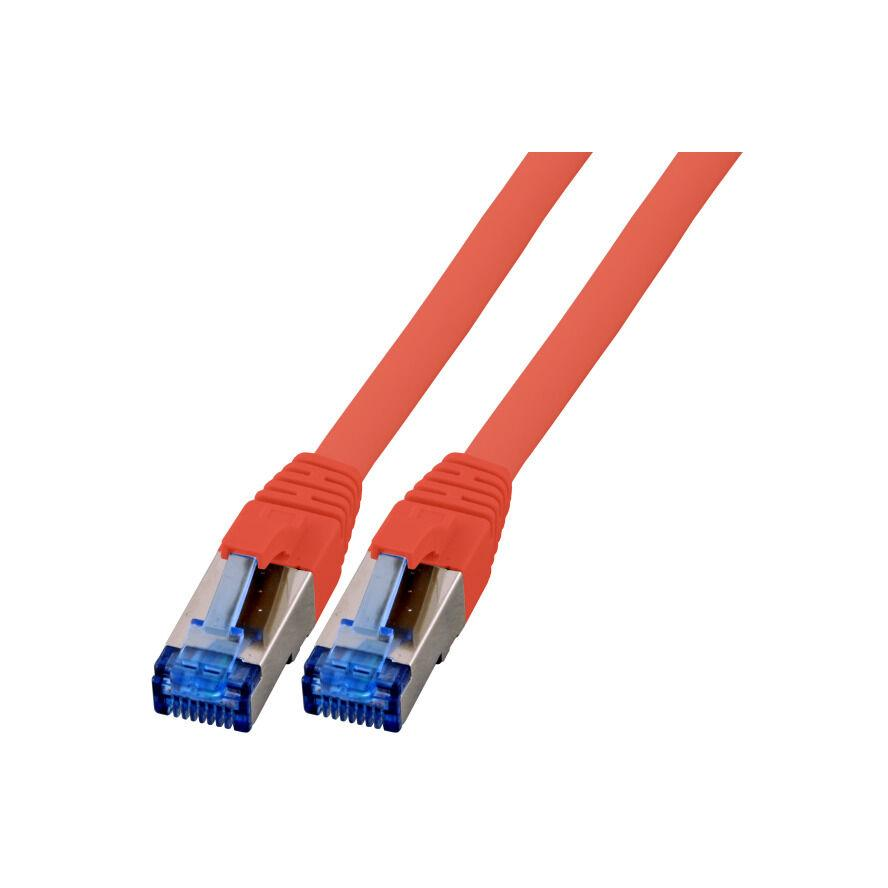 EFB S/FTP CAT6a CAT7 Patch kábel 1m Piros (K5525FRT.1)-0