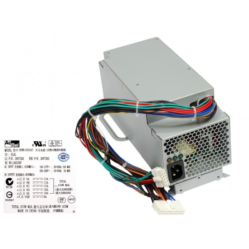 IBM Lenovo 670W tápegység (FRU 39Y7393)-0