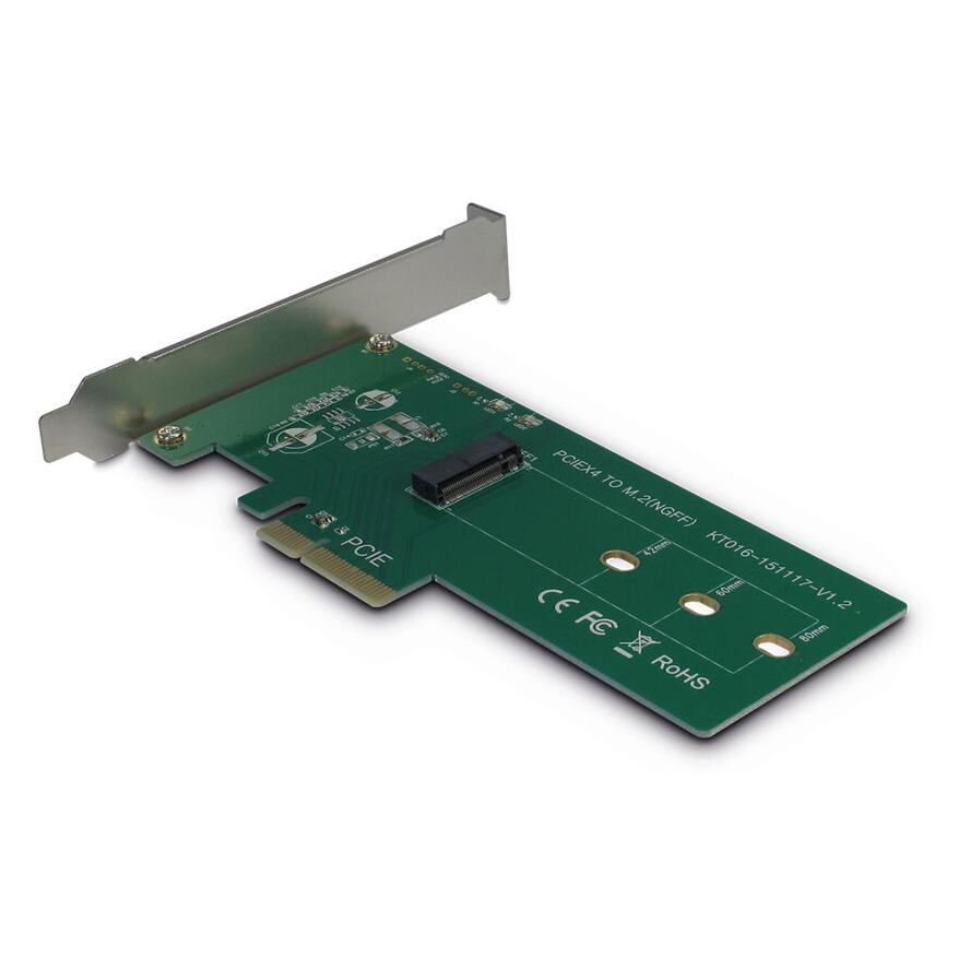 Inter-Tech KT016 M.2 portbővítő PCIe kártya (88885376)-0