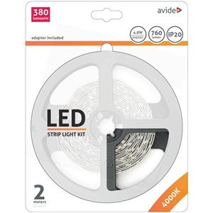 Avide LED szalag 12V 4.8W SMD2835 4000K IP20 2m (ABLSBL12V2835-60NW) (ABLSBL12V2835-60NW)-0