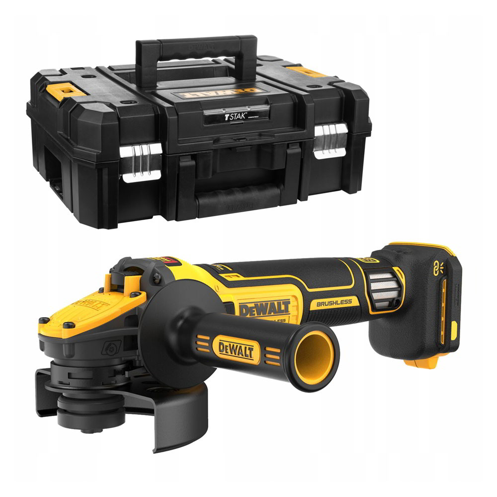 DeWalt DCG409VSNT-XJ Akkumulátoros sarokcsiszoló (Akku és töltő nélkül) (DCG409VSNT)-0
