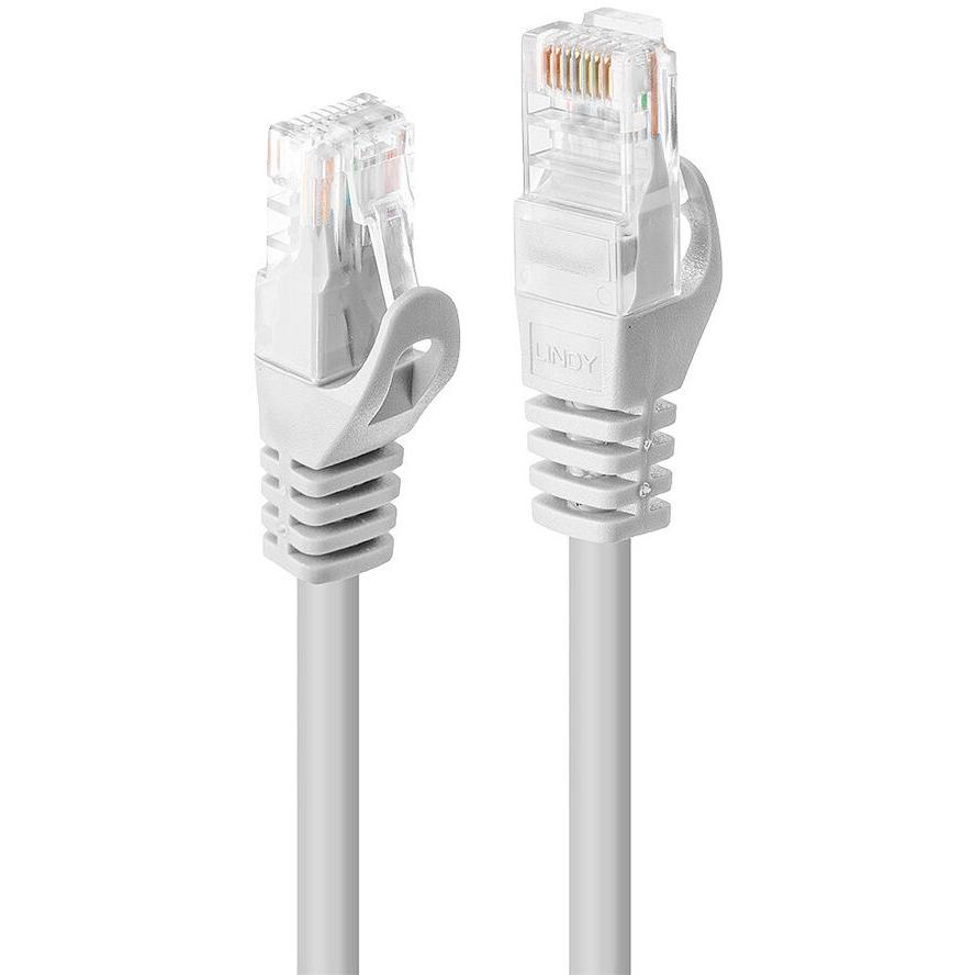 Lindy RJ-45/RJ-45 Cat.6 0.3m hálózati kábel Fehér 0,3 M Cat6 U/UTP (UTP) (48200)-0