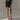 Fusta scurta cu copci metalice si insertie din dantela Backstage Lace