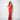 Rochie lunga din lycra rosie cu decolteu halter spatele gol si drapaje Seraphine