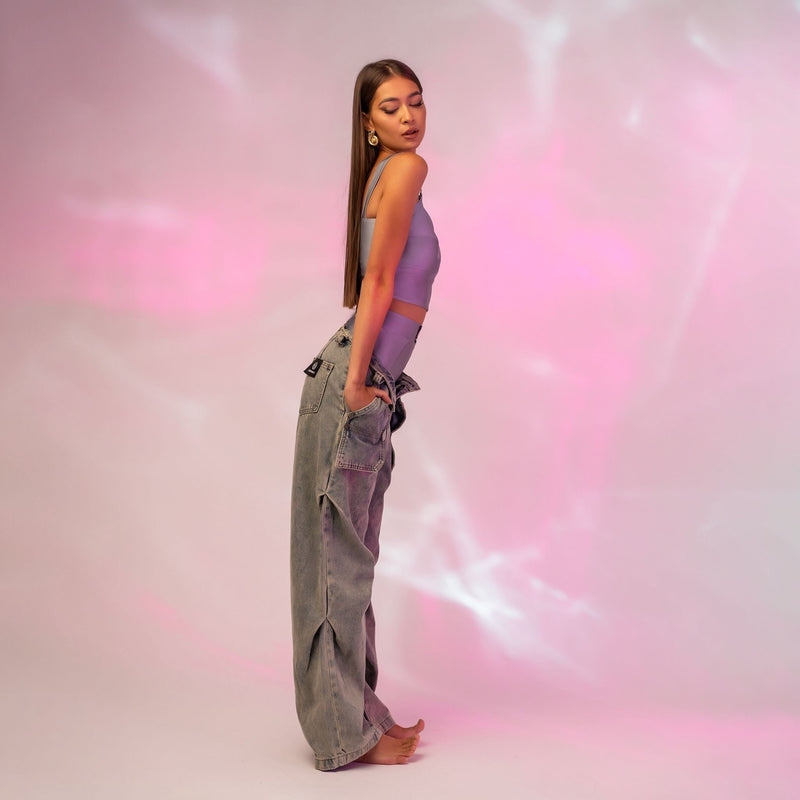 Chiloti modelatori din lycra cu talie inalta gri
