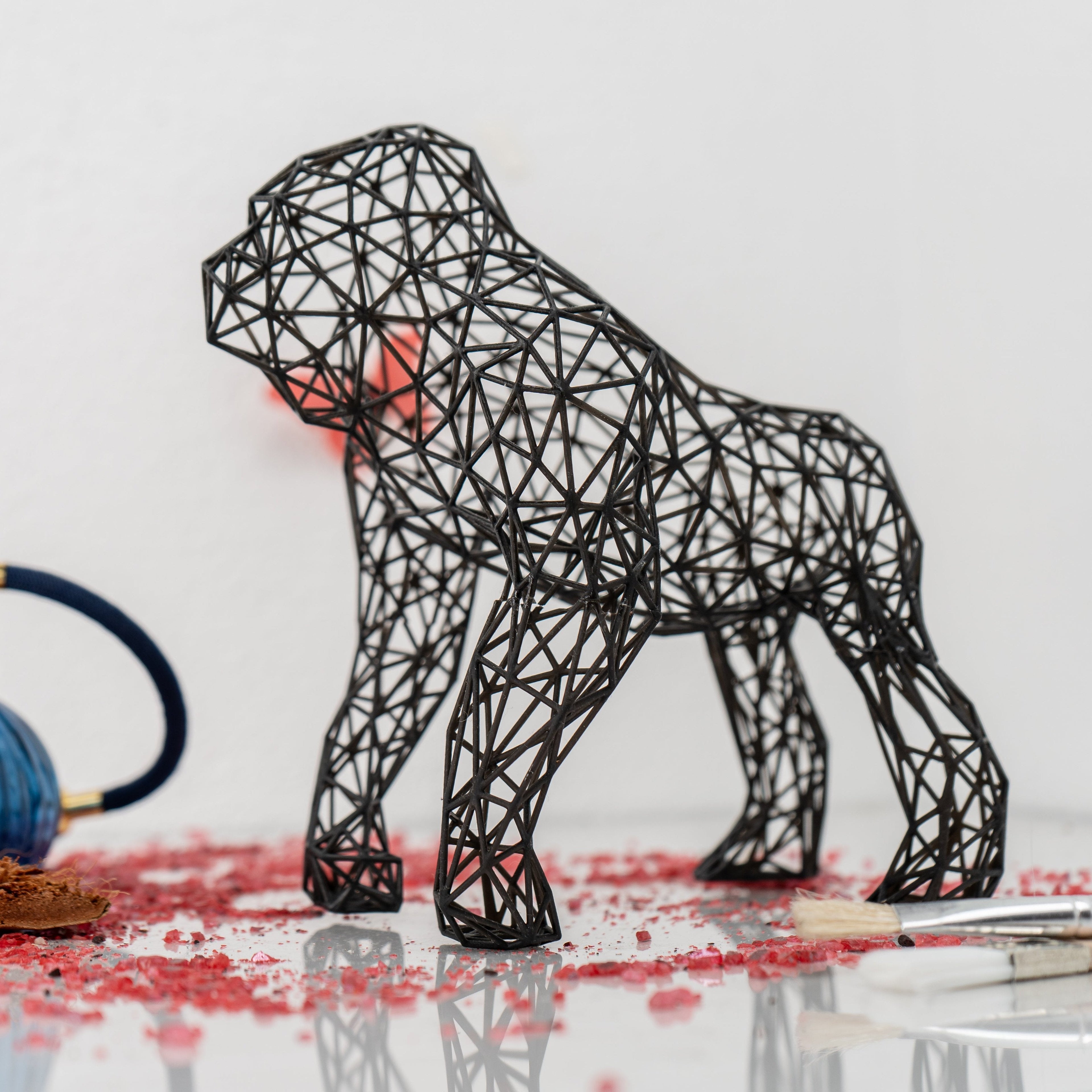 Gorilla Sculpture - Durable Resin Artwork-0