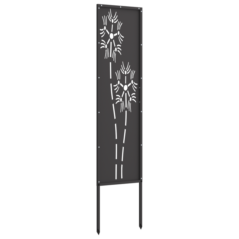 Ecran de intimitate pentru grădină Traforaj Negru 32 x 140 cm