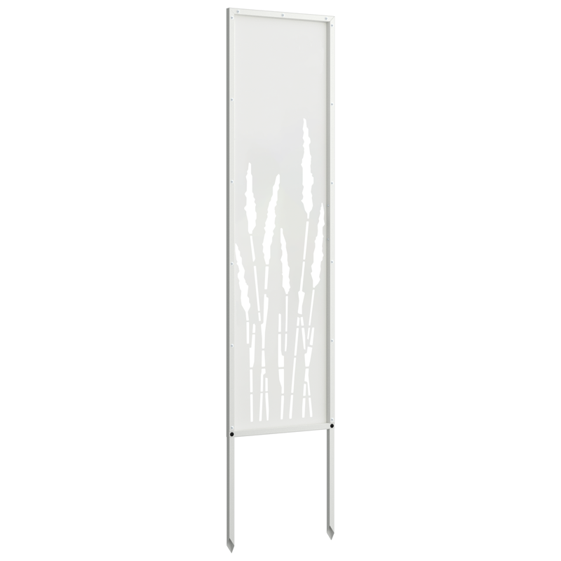 Ecran de intimitate pentru grădină Traforaj Alb 32 x 140 cm