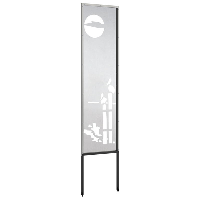 Ecran de intimitate pentru grădină Argintiu 32 x 140 cm