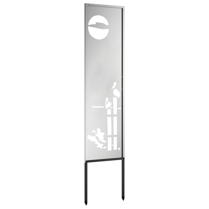 Ecran de intimitate pentru grădină Argintiu 32 x 140 cm