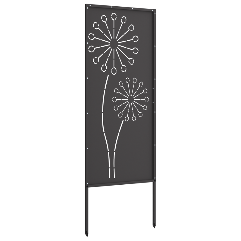 Ecran de intimitate pentru grădină Traforaj Negru 50 x 140 cm