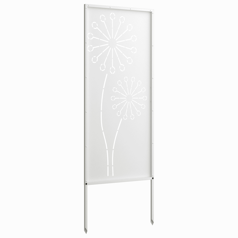 Ecran de intimitate pentru grădină Traforaj Alb 50 x 140 cm