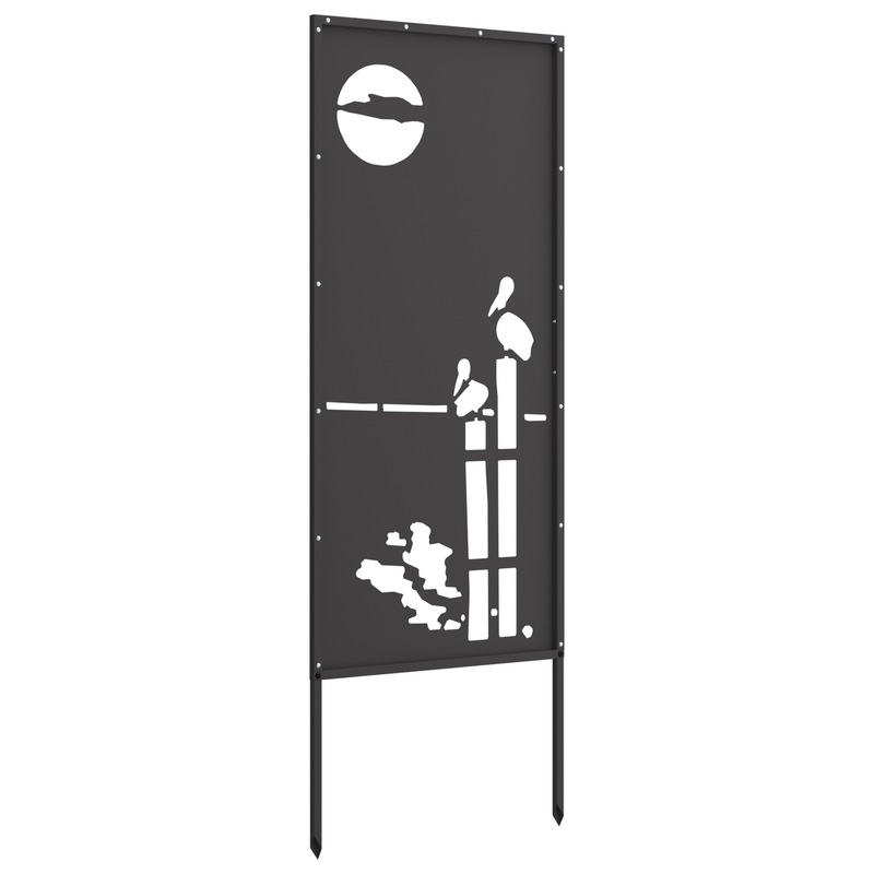 Ecran de intimitate pentru grădină Traforaj Negru 50 x 140 cm