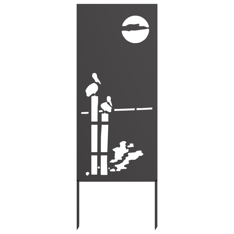 Ecran de intimitate pentru grădină Traforaj Negru 50 x 140 cm